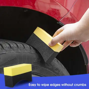 1 шт./10 шт. Губка для чистки автомобиля, Быстросохнущий ручной инструмент для чистки автомобиля, губка для автомойки, щетка для колес и шин автомобиля