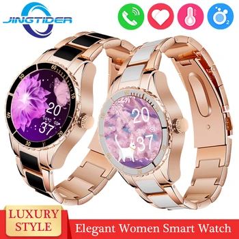 2022 Роскошные Элегантные женские смарт-часы с циферблатом и вызовом, изготовленный на Заказ циферблат, Достойные женские умные часы, измеритель артериального давления, SpO2, фитнес-трекер