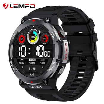 LEMFO Смарт-часы Мужские IP68 водонепроницаемые спортивные часы с Bluetooth-вызовом 400 мАч LF33 smartwatch NFC PK T Rex 2 1,39 дюйма 360 * 360 HD