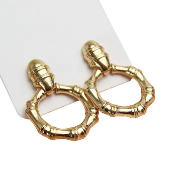 V169 Модные серьги-гвоздики в виде золотого круга, модные серьги-гвоздики, женские ювелирные изделия высокого качества