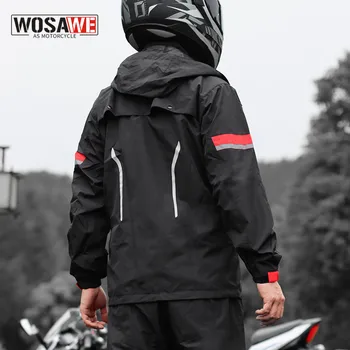 WOSAWE, мужской мотоциклетный плащ, мужская куртка, Мото-леди, уличная дождевик, женский комбинезон, дождевик, водонепроницаемый