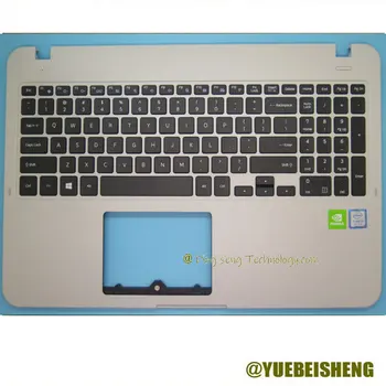 YUEBEISHENG New/Org Для SAMSUNG NP35X0AA 350XAA 351XAA, верхняя крышка клавиатуры palmest US, серебристый