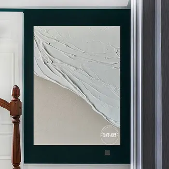 Абстрактная картина маслом Волны набегают на пляж Картины ручной работы без рамок на холсте Настенные рисунки для декора отелей