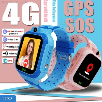 Детские смарт-часы 4G 2023 GPS, местоположение Wi-Fi, видеозвонок, цифровой браслет, SIM-карта, камера SOS, GSM, водонепроницаемые спортивные детские смарт-часы
