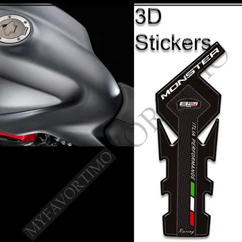 Для Ducati Monster 821 Накладки на бак мотоцикла, наклейки, наклейки на бензин, мазут, комплект для защиты колена, накладка на бак