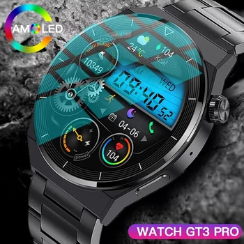 Для Xiaomi Huawei Watch GT3 Pro Спортивные умные часы мужские с пользовательским циферблатом HD Большой экран Голосовой вызов Водонепроницаемые Умные часы Новинка 2023 года
