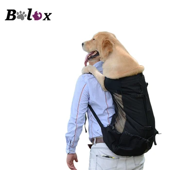 Дышащая сумка-переноска для крупных собак, рюкзак для золотистого ретривера, бульдога, Регулируемые дорожные сумки для больших собак, Товары для домашних животных