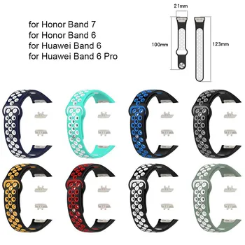 Мягкий ремешок из ТПУ для часов Huawei Band 6/6 Pro, браслет, сменный ремешок для часов Honor Band7/6