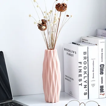 Современные вазы для украшения дома, цветочная композиция в скандинавском стиле, гостиная, цветочный горшок Оригами для интерьера