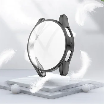 Стекло + чехол для Samsung Galaxy Watch5 40 мм, матовое покрытие из ПК, универсальный защитный бампер для Samsung Galaxy Watch4 40 мм
