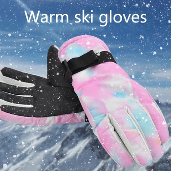 Термальные перчатки Зимние перчатки для бега, теплые перчатки с подкладкой, противоскользящие перчатки с сенсорным экраном для мужчин, женщин, спортивная ходьба, верховая езда