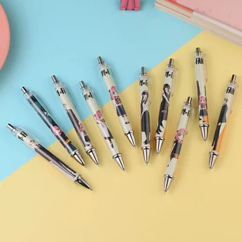 Шариковая ручка SPY × FAMILY из металлических материалов, ручки в стиле пресса для школьного офиса, пишущая точка Link