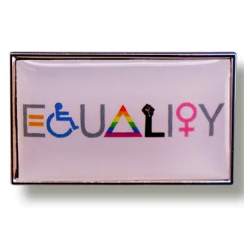 Эмалевая брошь Rainbow Equality LGBTQ Pride, металлические значки, булавки на лацкане, броши для рюкзаков, ювелирные аксессуары
