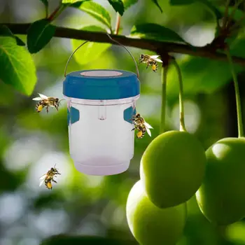 Эффективная Удобная Летающая Ловушка с прозрачным корпусом, Пластиковая Солнечная Ловушка для пчел, Профессиональный Дизайн канала, Садовые принадлежности